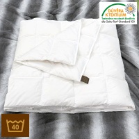 Luxusní péřová přikrývka, bílý BATIST (náplň 90/10), letní
